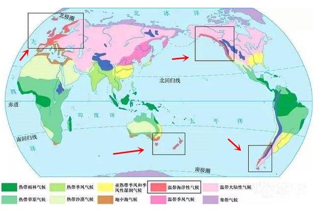 十大地球上最好的气候(温带海洋性气候的特点) 1