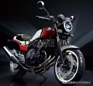 ​本田CBX400F 400cc直列四缸现代复古街车设计图曝光