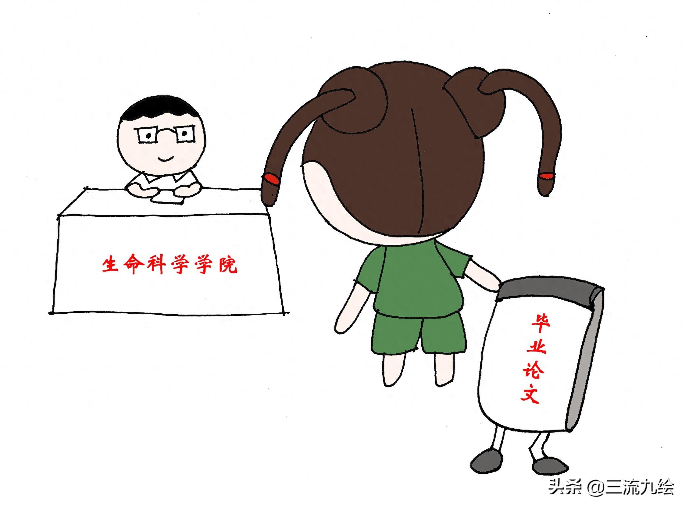 可爱学生简笔画，跟着画起来，你也是绘画大神