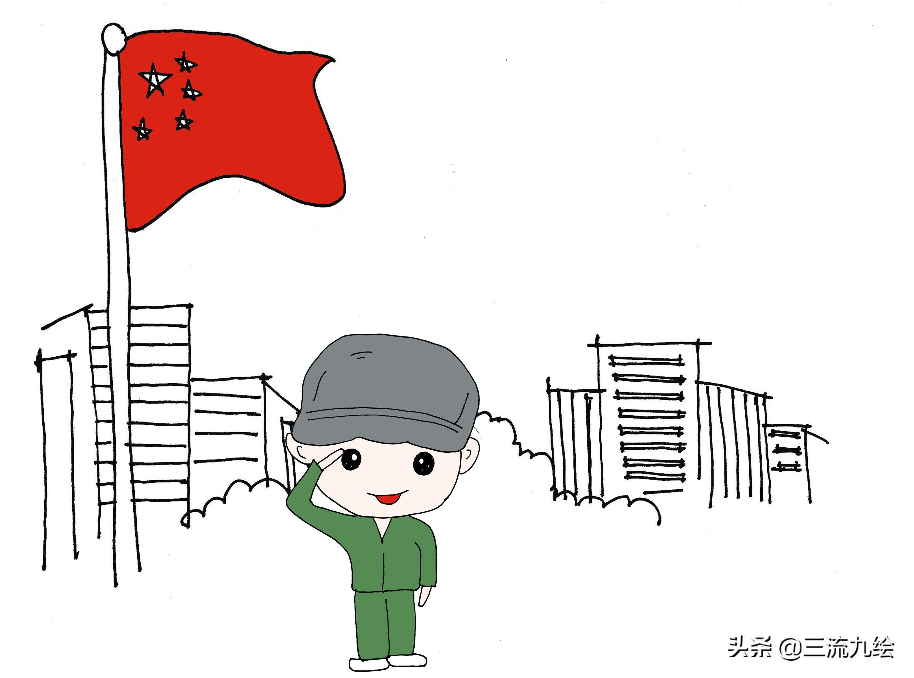 可爱学生简笔画，跟着画起来，你也是绘画大神