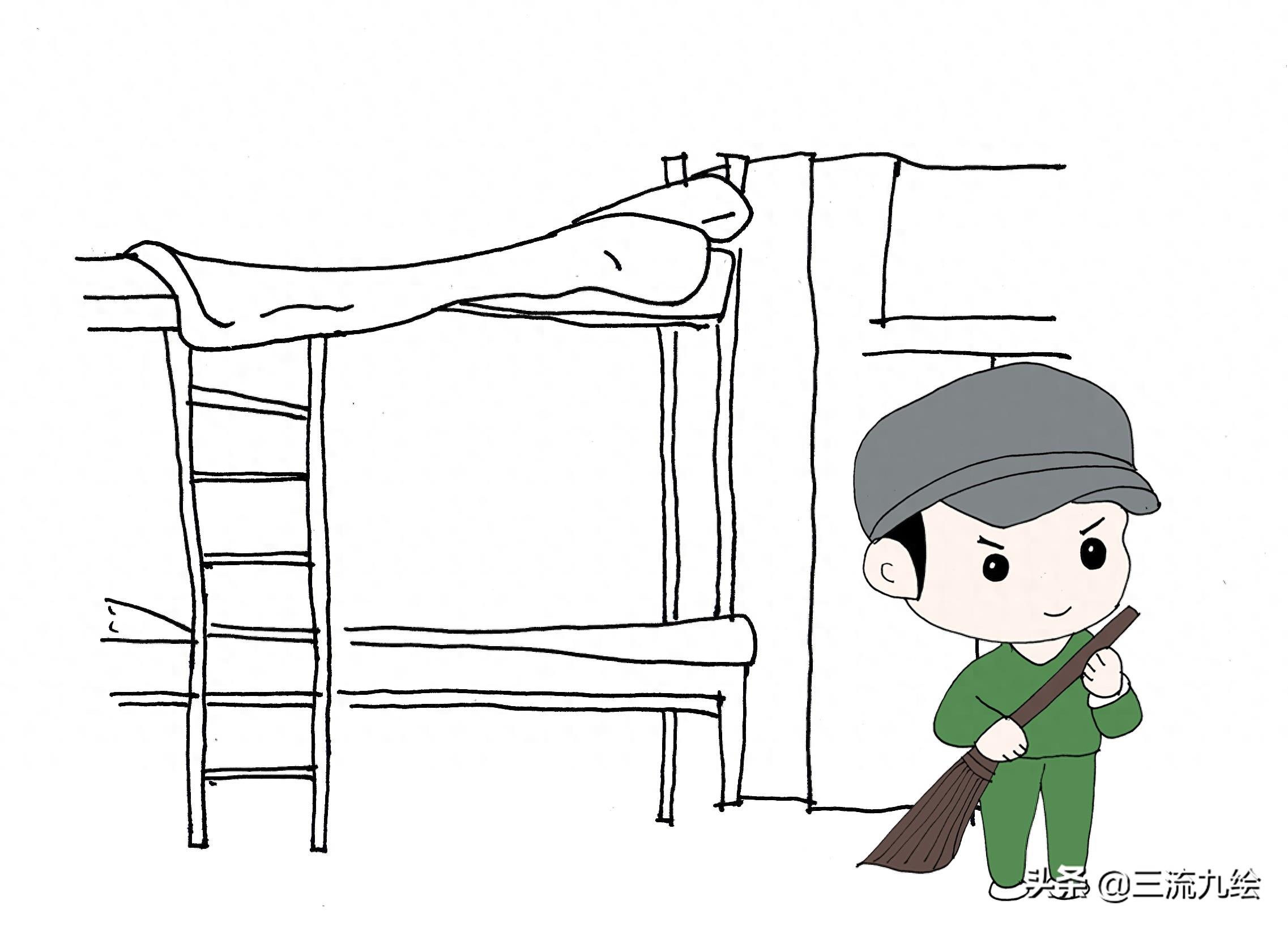 可爱学生简笔画，跟着画起来，你也是绘画大神