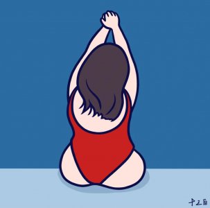 ​可爱的胖女人小头像：胖胖的样子，很优雅，很自信，很喜欢