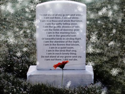 ​不要在我的坟前哭泣