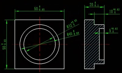 ​FANUC数控铣床编程实例11-轮廓铣削铣削整圆-圆形腔