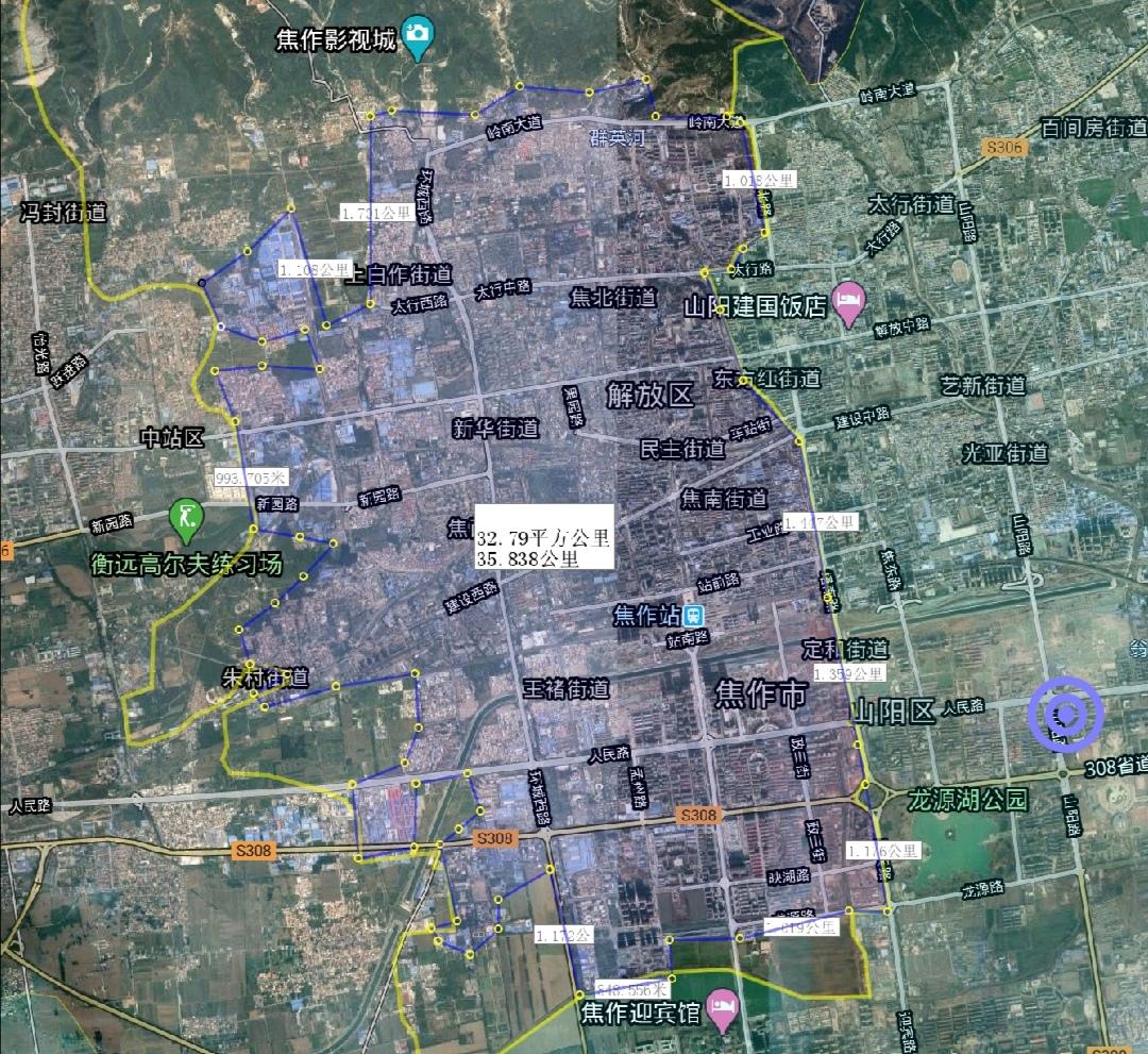 河南焦作哪个县面积最大(焦作市各区县建成面积排名)