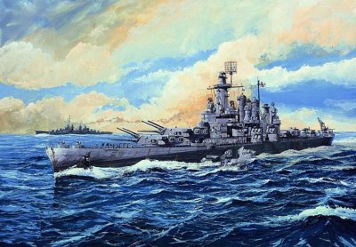 ​二战美军华盛顿号战列舰：击沉日军“雾岛号”战列舰的二战功臣