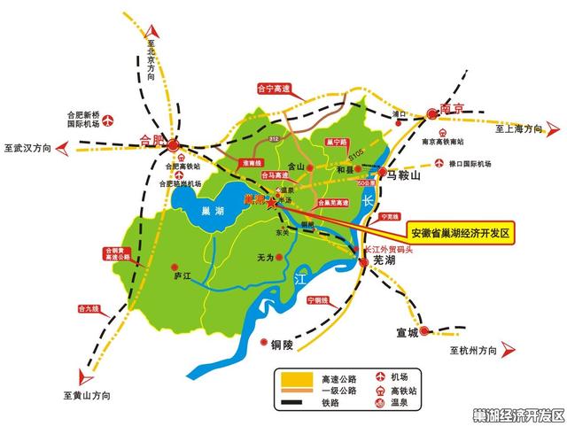 安徽巢湖地图全貌(安徽省巢湖市地图赏析)(2)