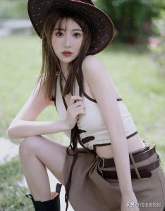 ​美式甜心辣妹，西部牛仔写真，随便一拍就是大片质感