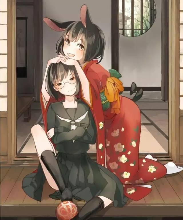 悠闲夏日，清新风格动漫图片