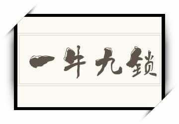一牛九锁打一生肖（一牛九锁打一生肖是龙吗）